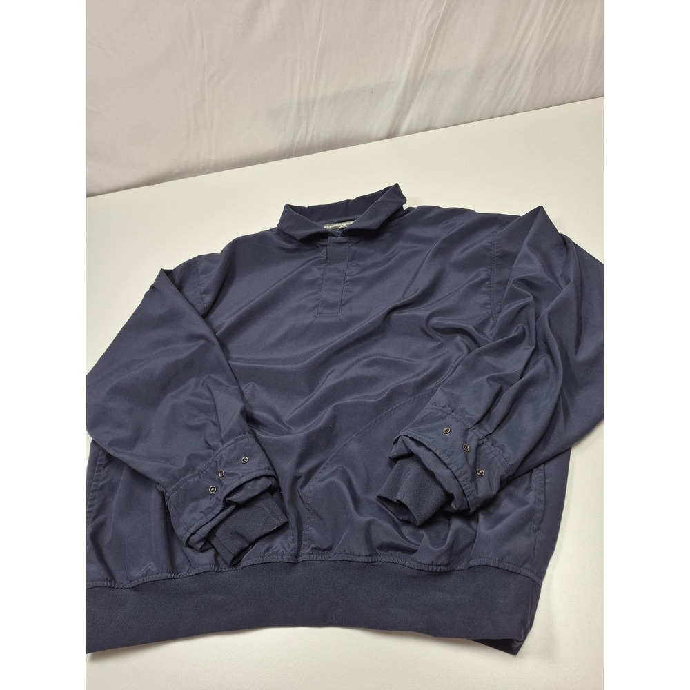 Zero Restriction Jacket Mens XL Blue Golf Pullover Windshirt Microfiber USA